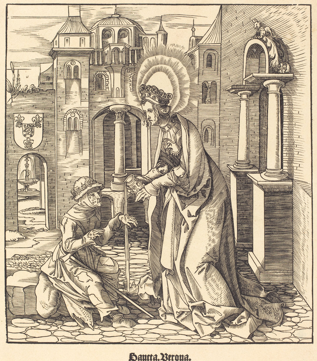 Saint Verona by Leonhard Beck (German, c. 1480 - 1542), 16X12"(A3)Poster Print