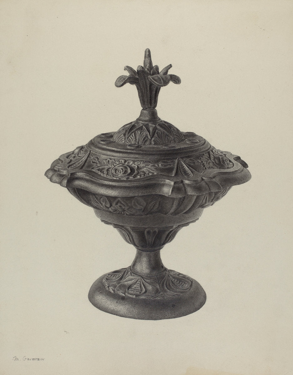 Stove Urn by Milton Grubstein (American, active c. 1935), 16X12"(A3)Poster Print