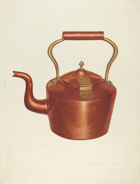Tea Kettle by Edward L. Loper (American, born 1916), 16X12"(A3)Poster Print