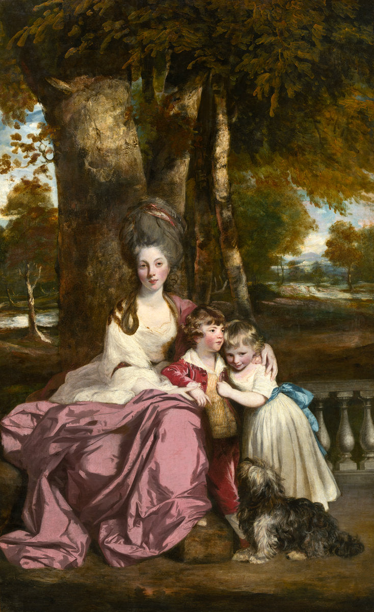 Lady Elizabeth Delmé and Her Children by Sir Joshua Reynolds (British, 1723 - 1792), 16X12"(A3)Poster Print