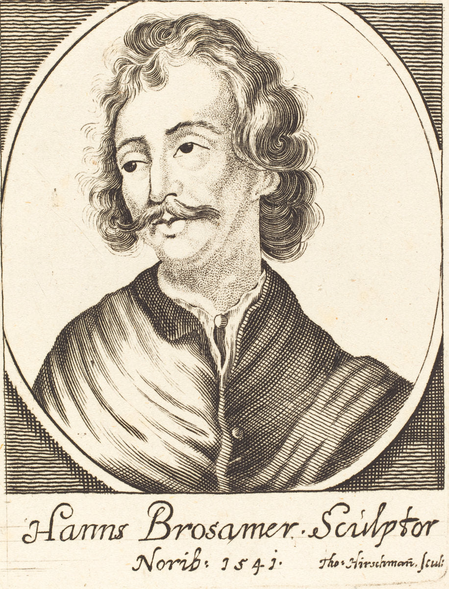 Hans Brosamer by Thomas Hirschmann (German, active 1670/1691), 16X12"(A3)Poster Print