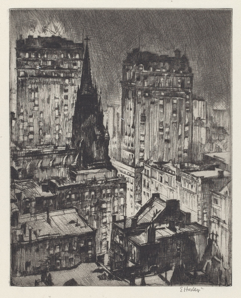 The Dark Tower by Earl Horter (American, 1881 - 1940), 16X12"(A3)Poster Print