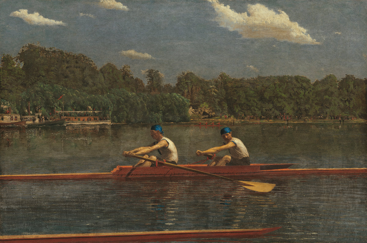 The Biglin Brothers Racing by Thomas Eakins (American, 1844 - 1916), 16X12"(A3)Poster Print