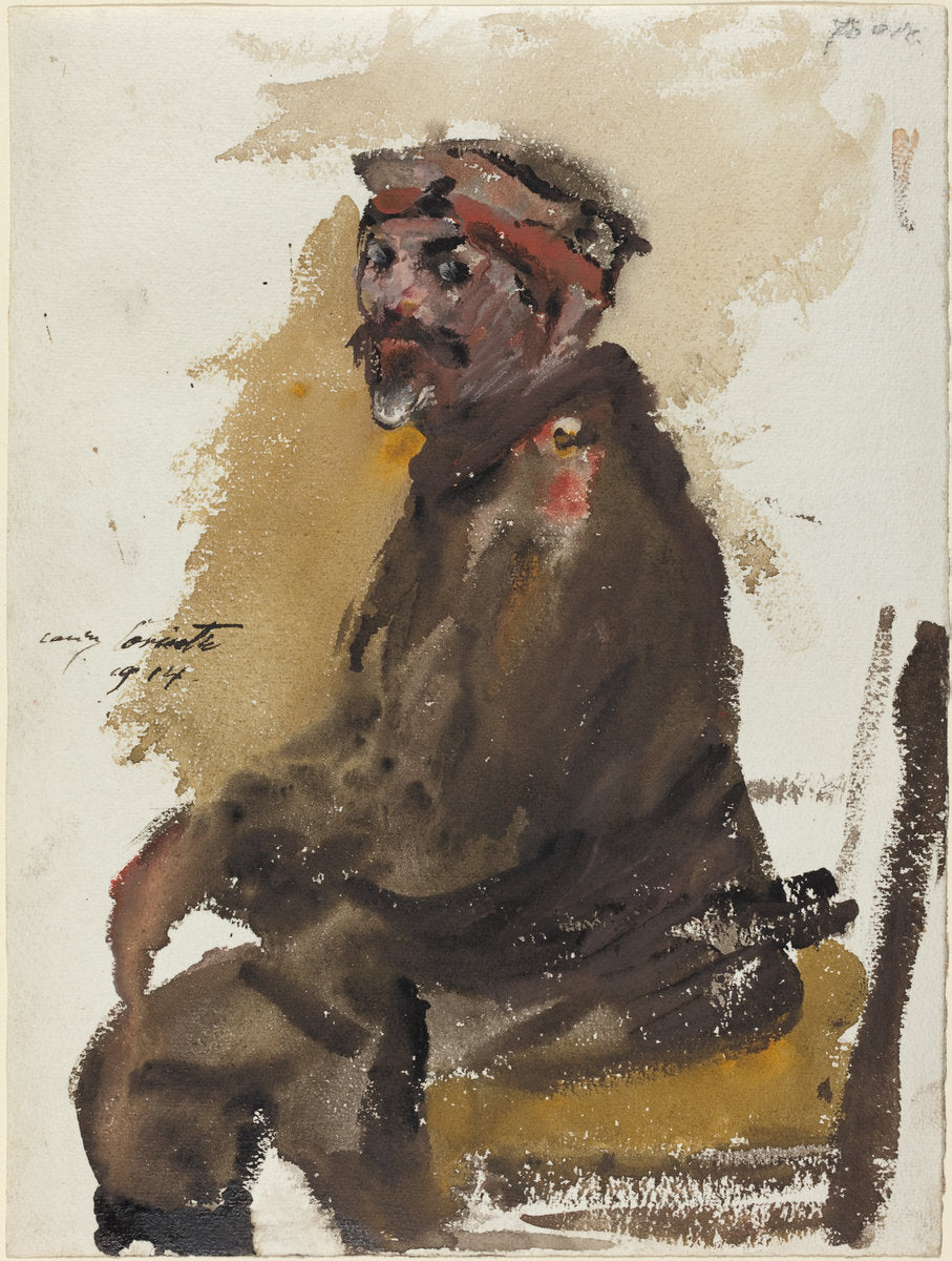 Hermann Struck in Uniform by Lovis Corinth (German, 1858 - 1925), 16X12"(A3)Poster Print