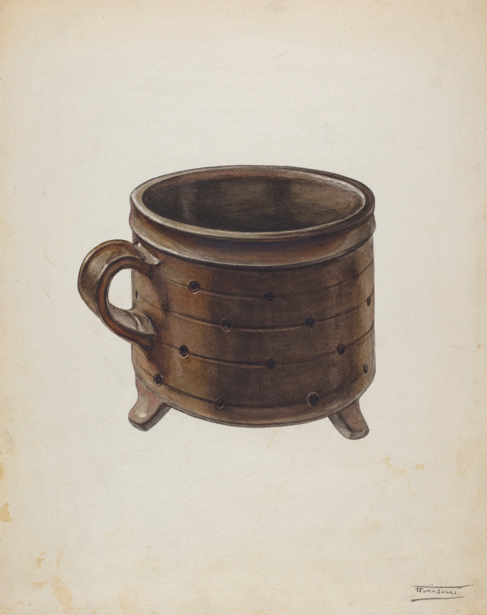 Cheese Pot by Frank Fumagalli (American, active c. 1935), 16X12"(A3)Poster Print