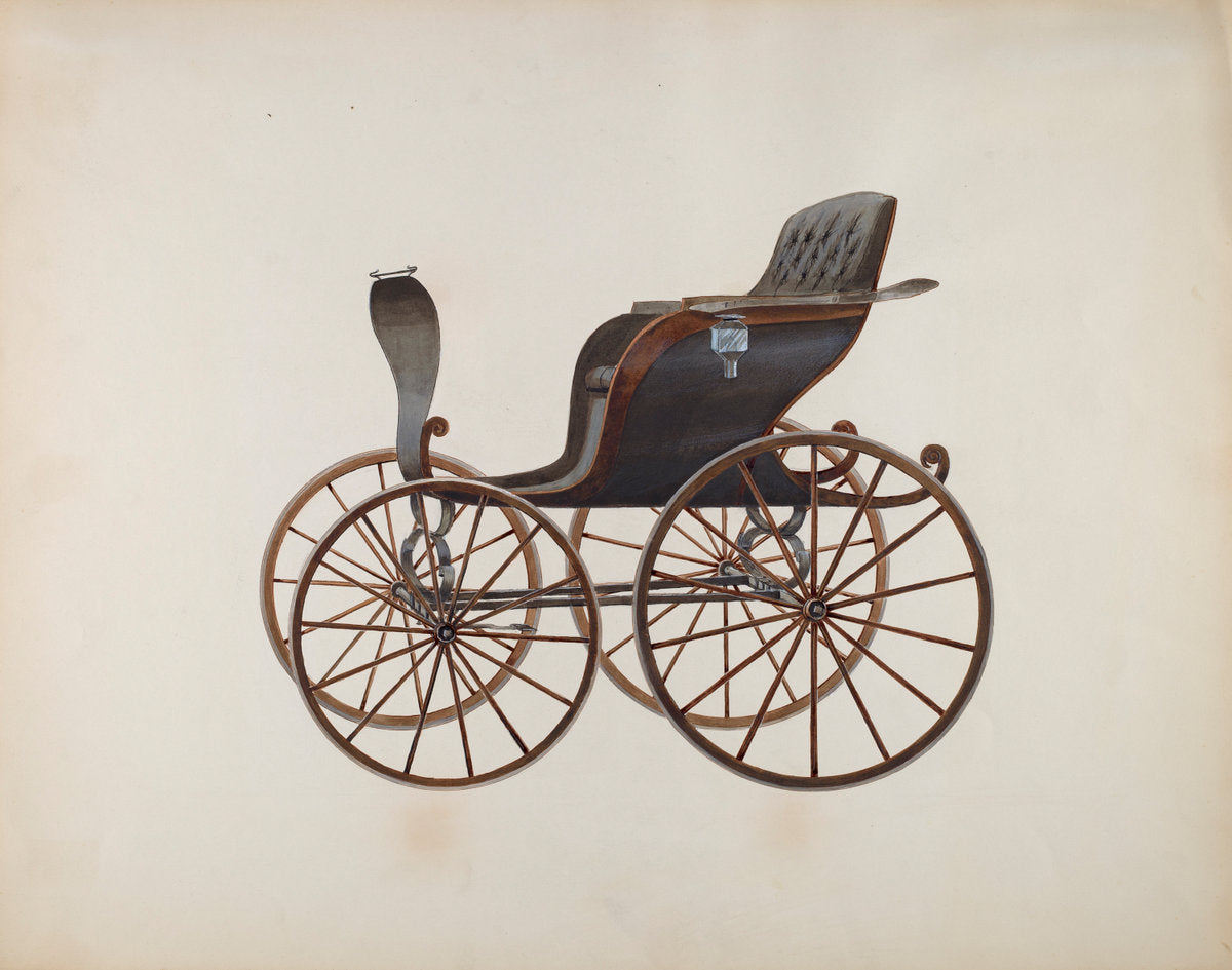 Buggy by Fred Weiss (American, active c. 1935), 16X12"(A3)Poster Print