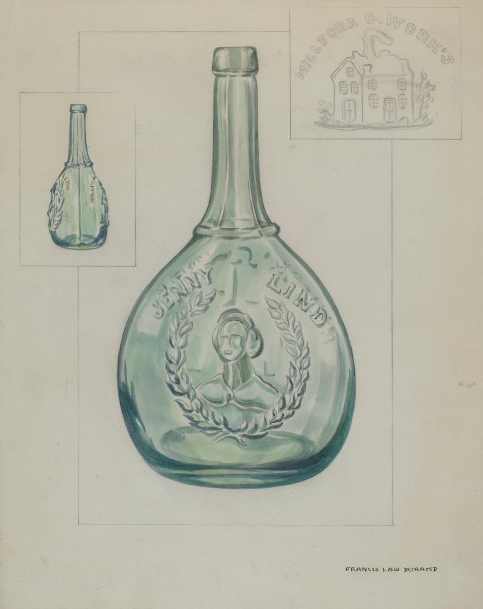 Bottle by Francis Law Durand (American, active c. 1935), 16X12"(A3)Poster Print