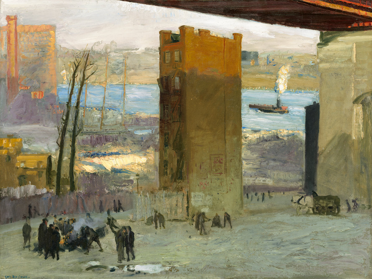 The Lone Tenement by George Bellows (American, 1882 - 1925), 16X12"(A3)Poster Print