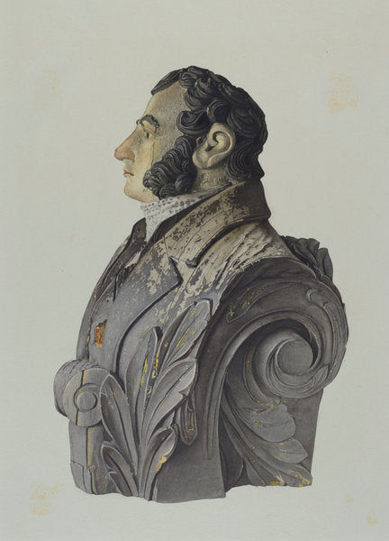 Figurehead by George Constantine (American, active c. 1935), 16X12"(A3)Poster Print