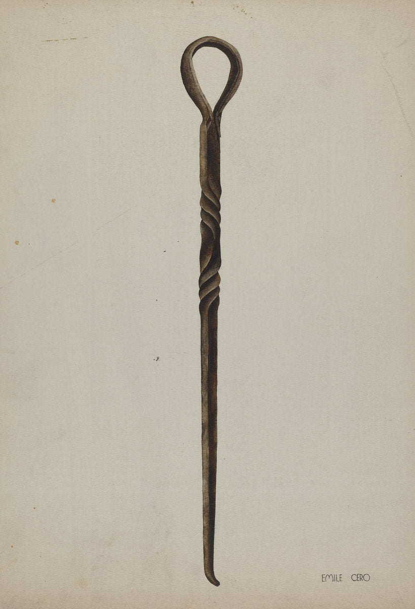 Rope Making Tool by Emile Cero (American, active c. 1935), 16X12"(A3)Poster Print