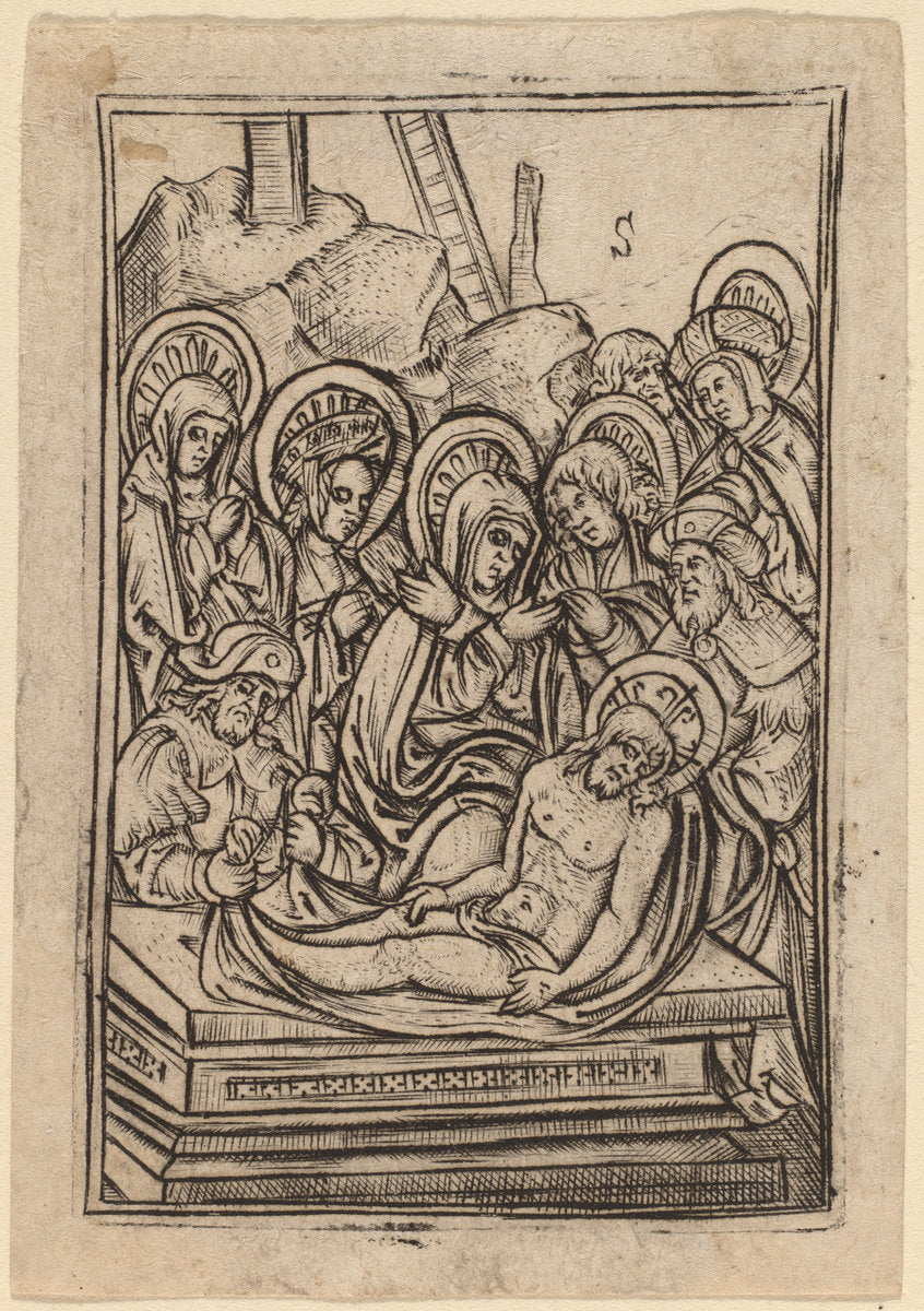 The Entombment by Master S (Flemish, active 1505/1520), 16X12"(A3)Poster Print