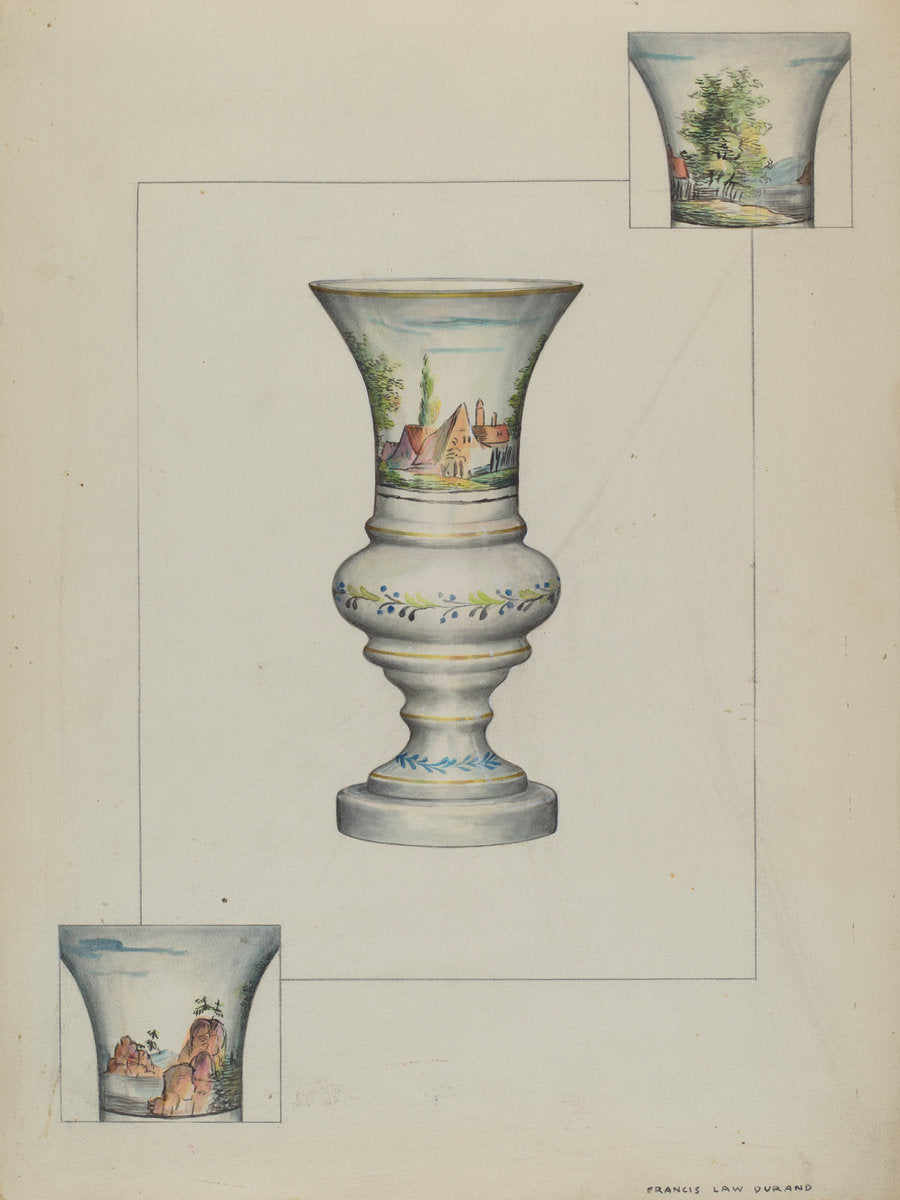Fire Lighter Vase by Francis Law Durand (American, active c. 1935), 16X12"(A3)Poster Print