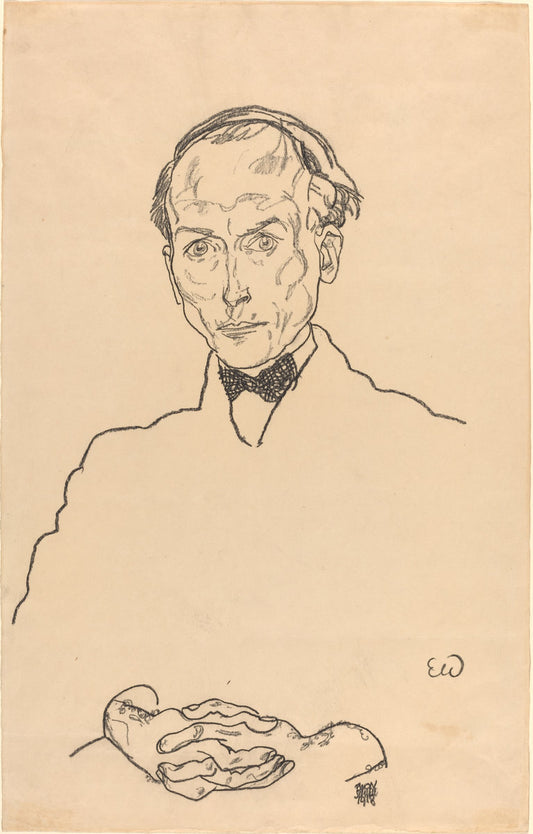 Dr. Ernst Wagner by Egon Schiele (Austrian, 1890 - 1918), 16X12"(A3)Poster Print