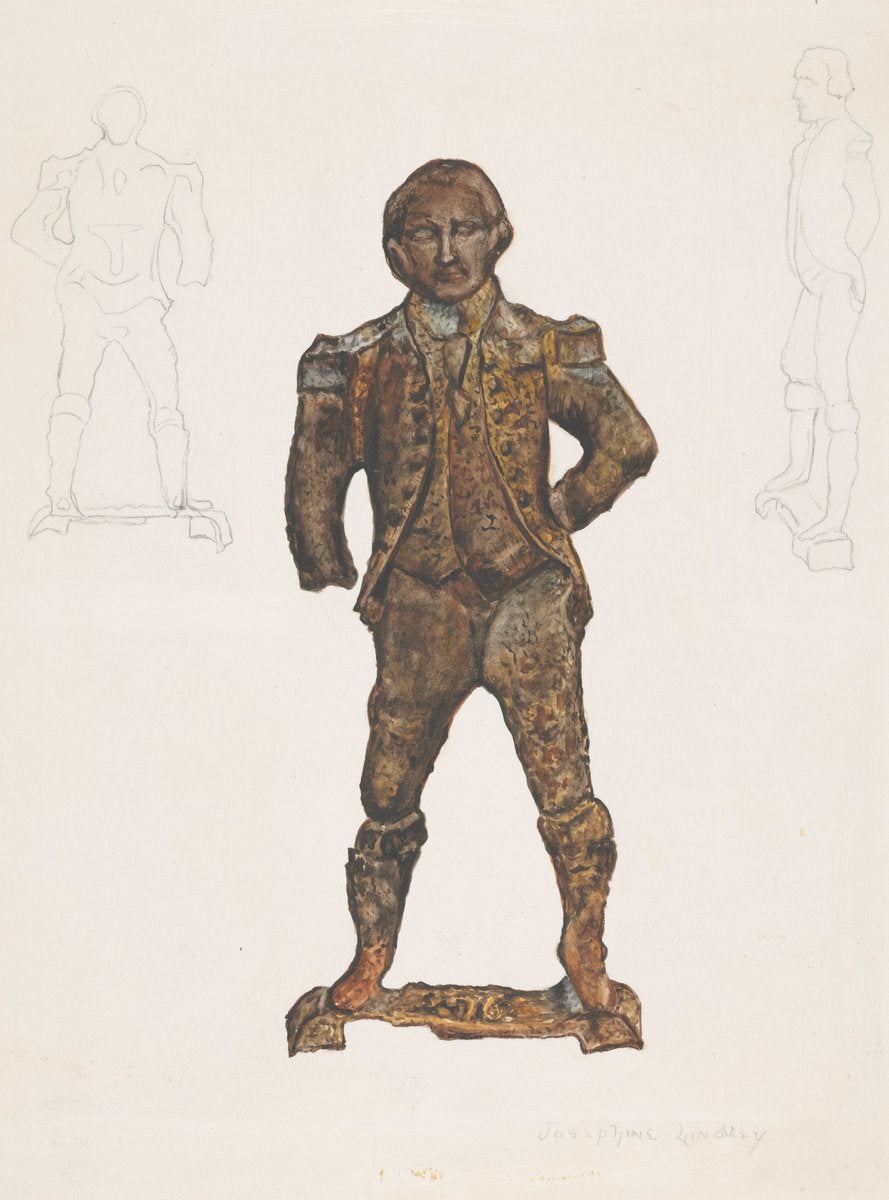 Andiron (George Washington) by Josephine Lindley (American, active c. 1935), 16X12"(A3)Poster Print
