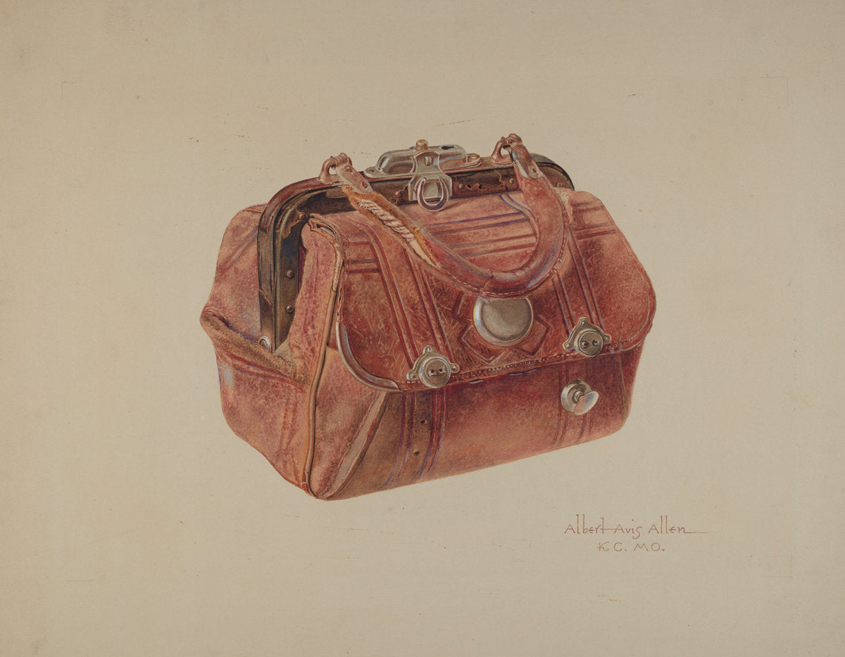 Hand Bag by Albert Allen (American, active c. 1935), 16X12"(A3)Poster Print