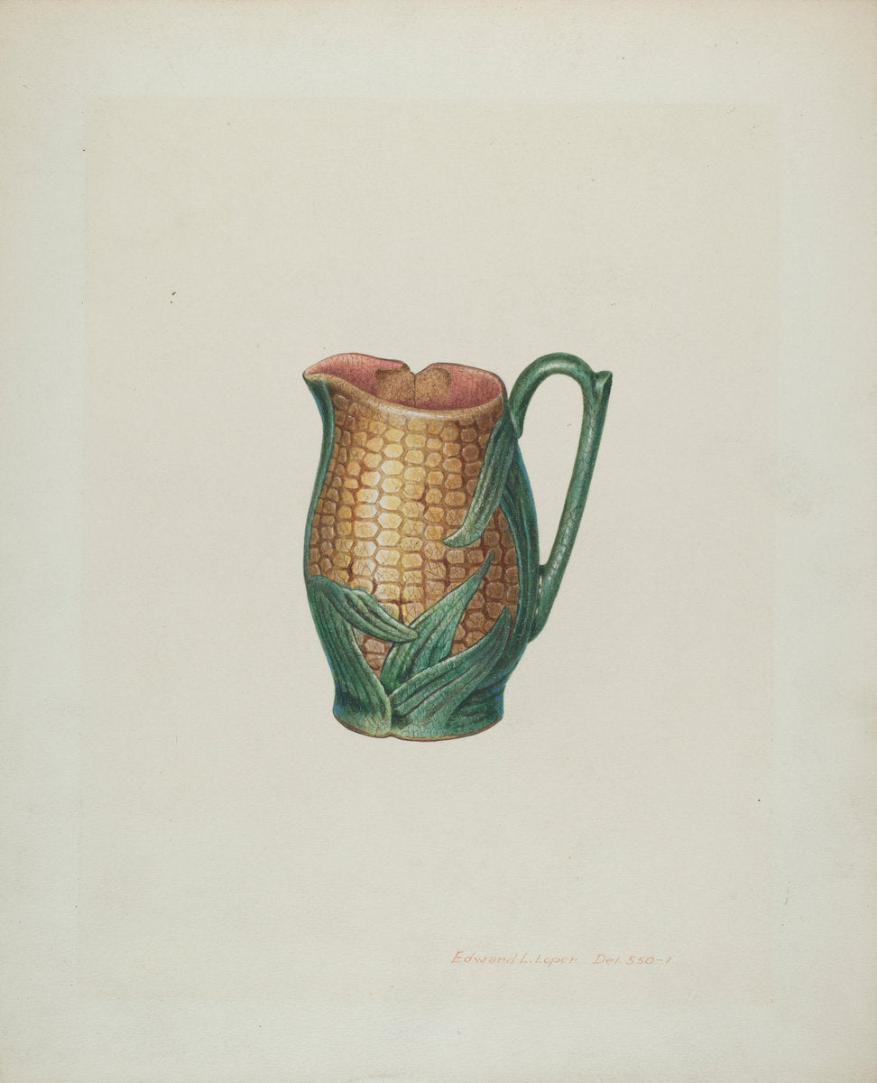Cream Pitcher by Edward L. Loper (American, born 1916), 16X12"(A3)Poster Print