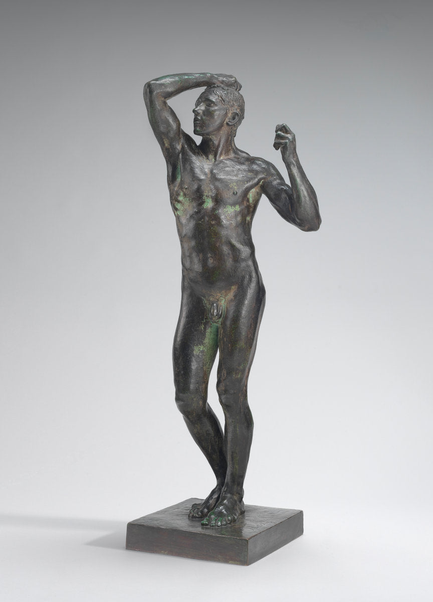 The Age of Bronze (L'Age d'Airain) by Auguste Rodin (French, 1840 - 1917), 16X12"(A3)Poster Print