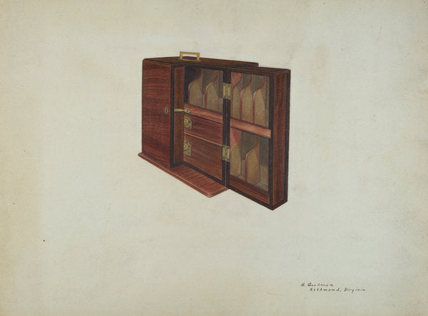 Medicine Cabinet by Mattie P. Goodman (American, active c. 1935), 16X12"(A3)Poster Print