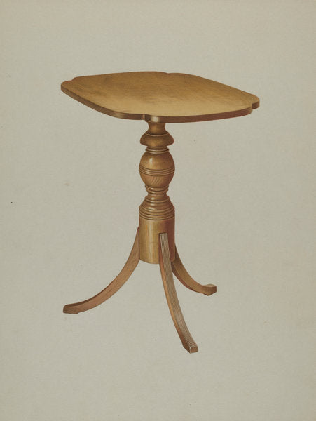 Table by Michael Riccitelli (American, active c. 1935), 16X12"(A3)Poster Print
