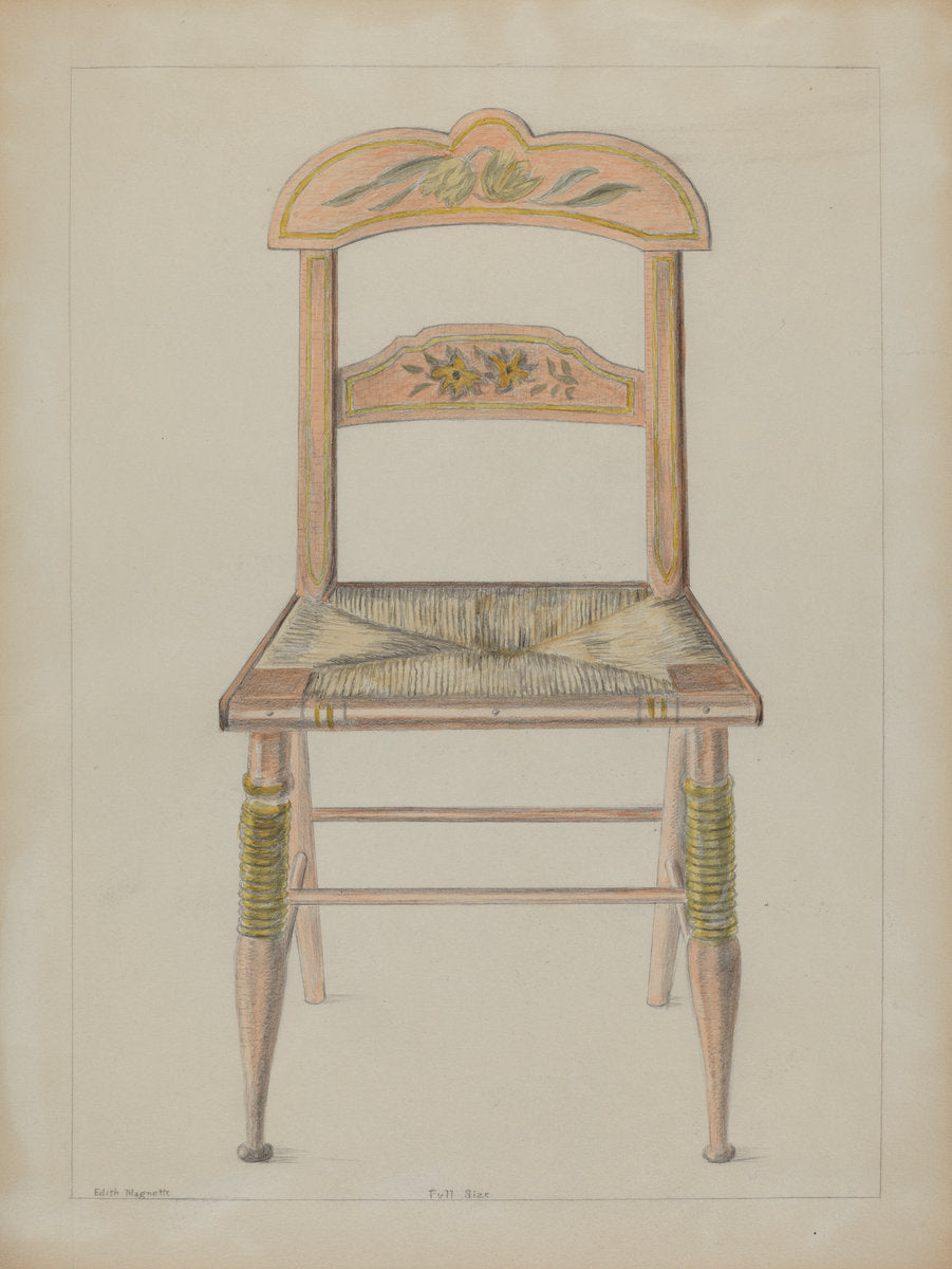 Toy Chair by Edith Magnette (American, active c. 1935), 16X12"(A3)Poster Print