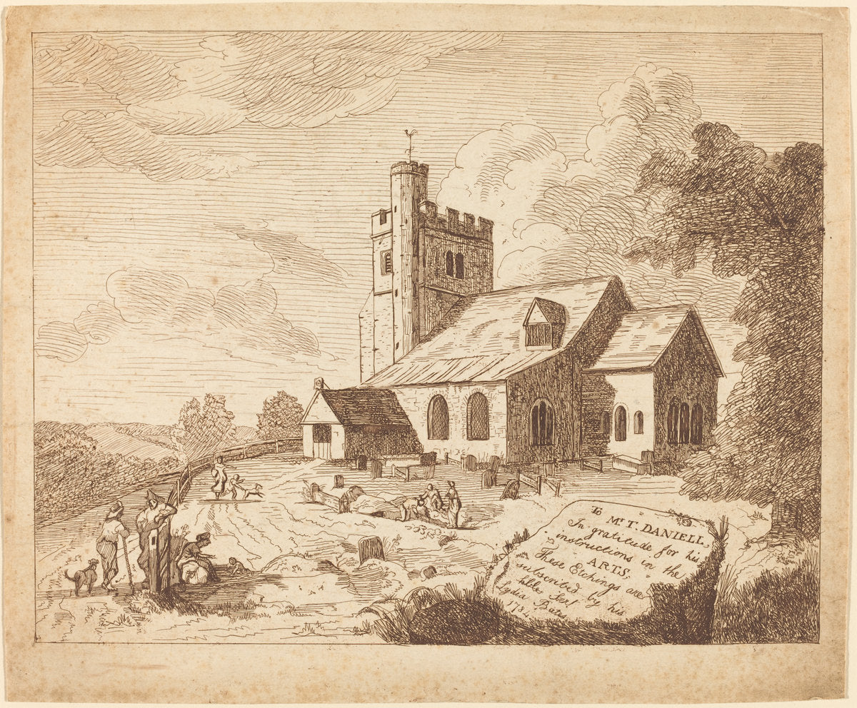 Title Page by Lydia Bates (British, active 1784), 16X12"(A3)Poster Print