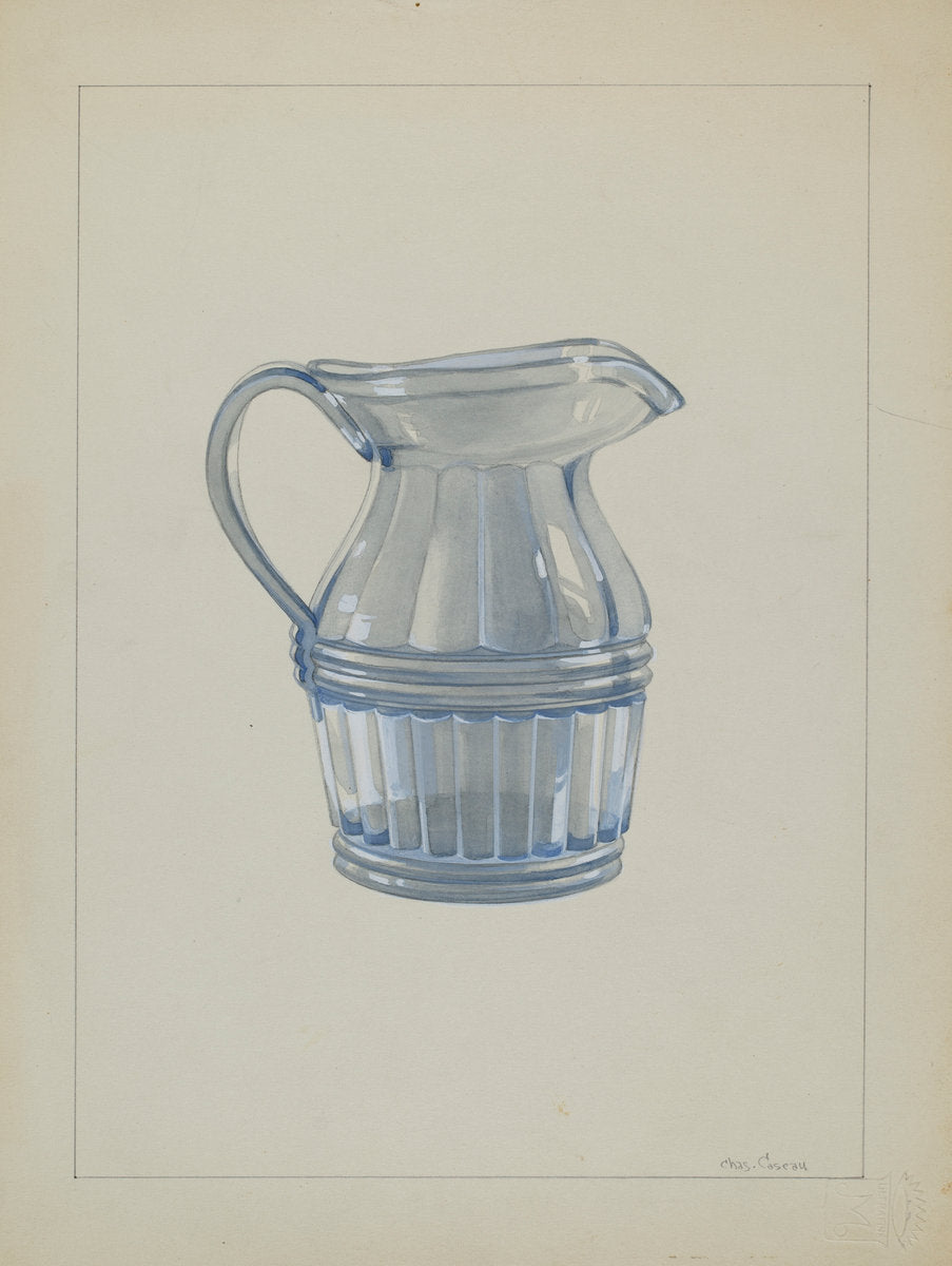 Cream Pitcher by Charles Caseau (American, active c. 1935), 16X12"(A3)Poster Print