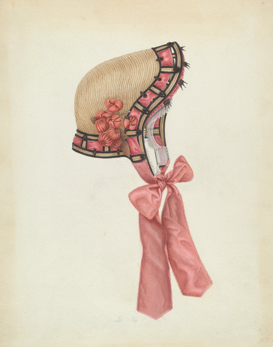 Bonnet by Gertrude Lemberg (American, active c. 1935), 16X12"(A3)Poster Print