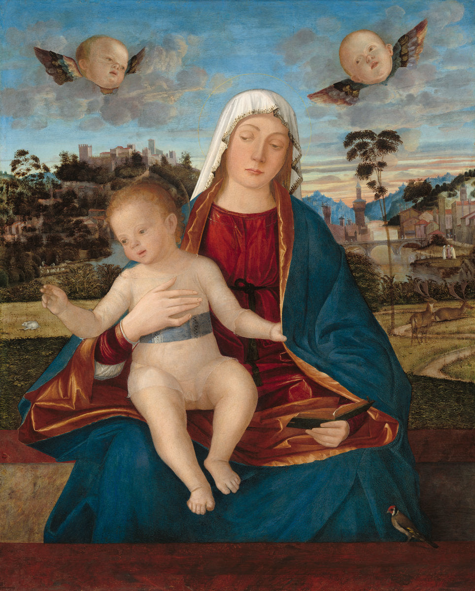 Madonna and Child by Vittore Carpaccio (Venetian, c. 1465 - 1525/1526), 16X12"(A3)Poster Print