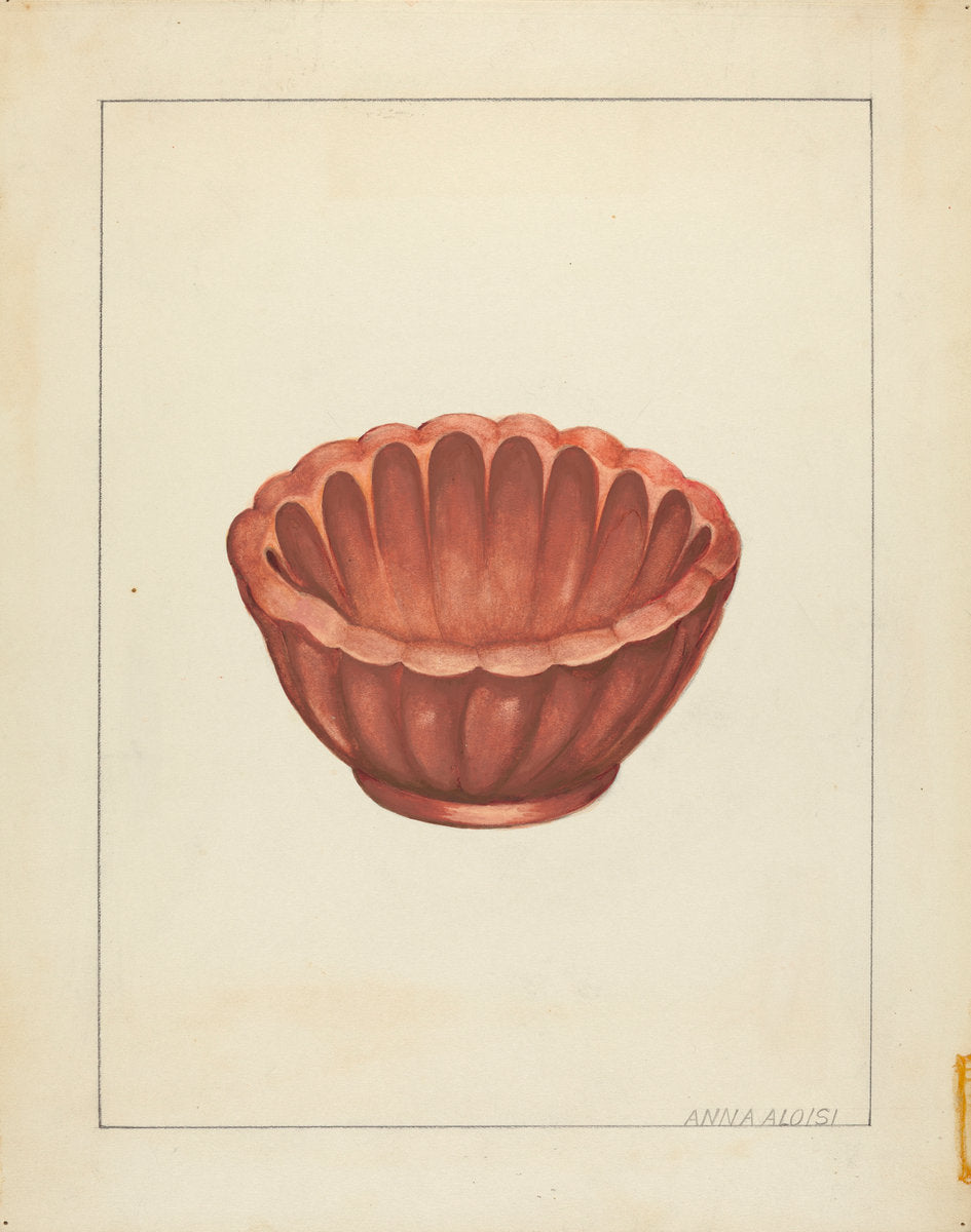 Jelly Mold by Anna Aloisi (American, born c. 1890, died early 1950s), 16X12"(A3)Poster Print