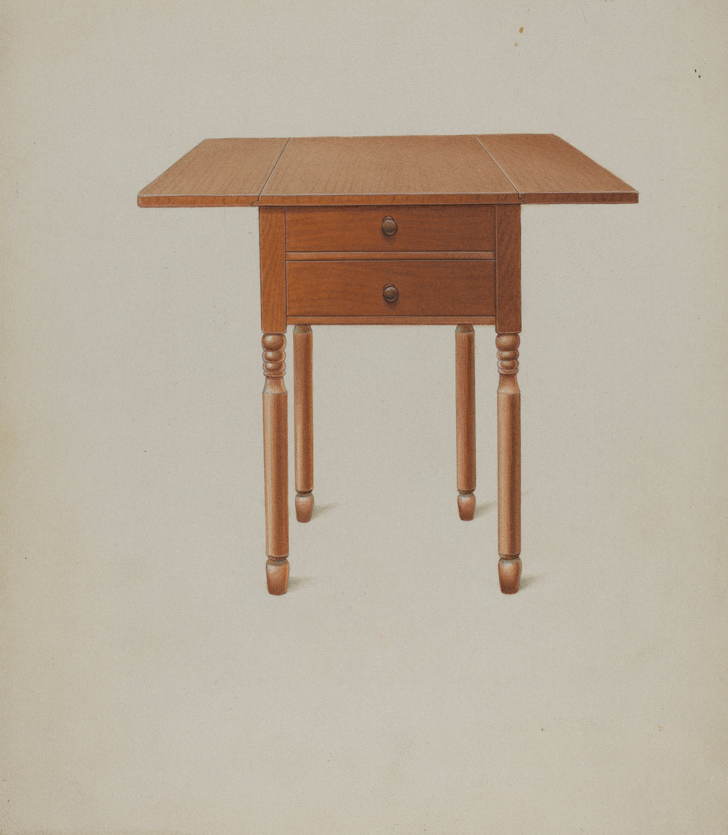 Shaker Table by Alfred H. Smith (American, active c. 1935), 16X12"(A3)Poster Print