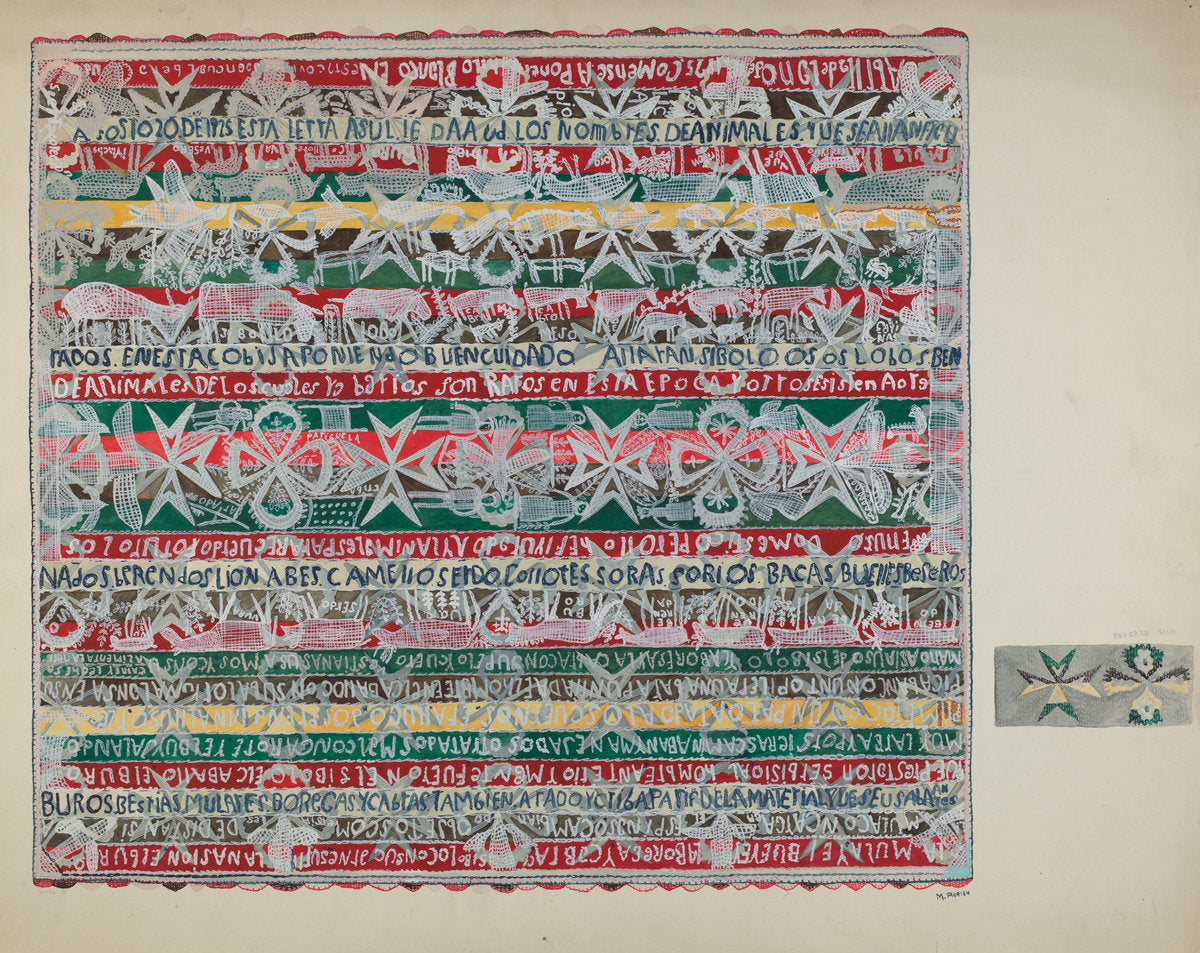 Bedspread by Margery Parish (American, active c. 1935), 16X12"(A3)Poster Print