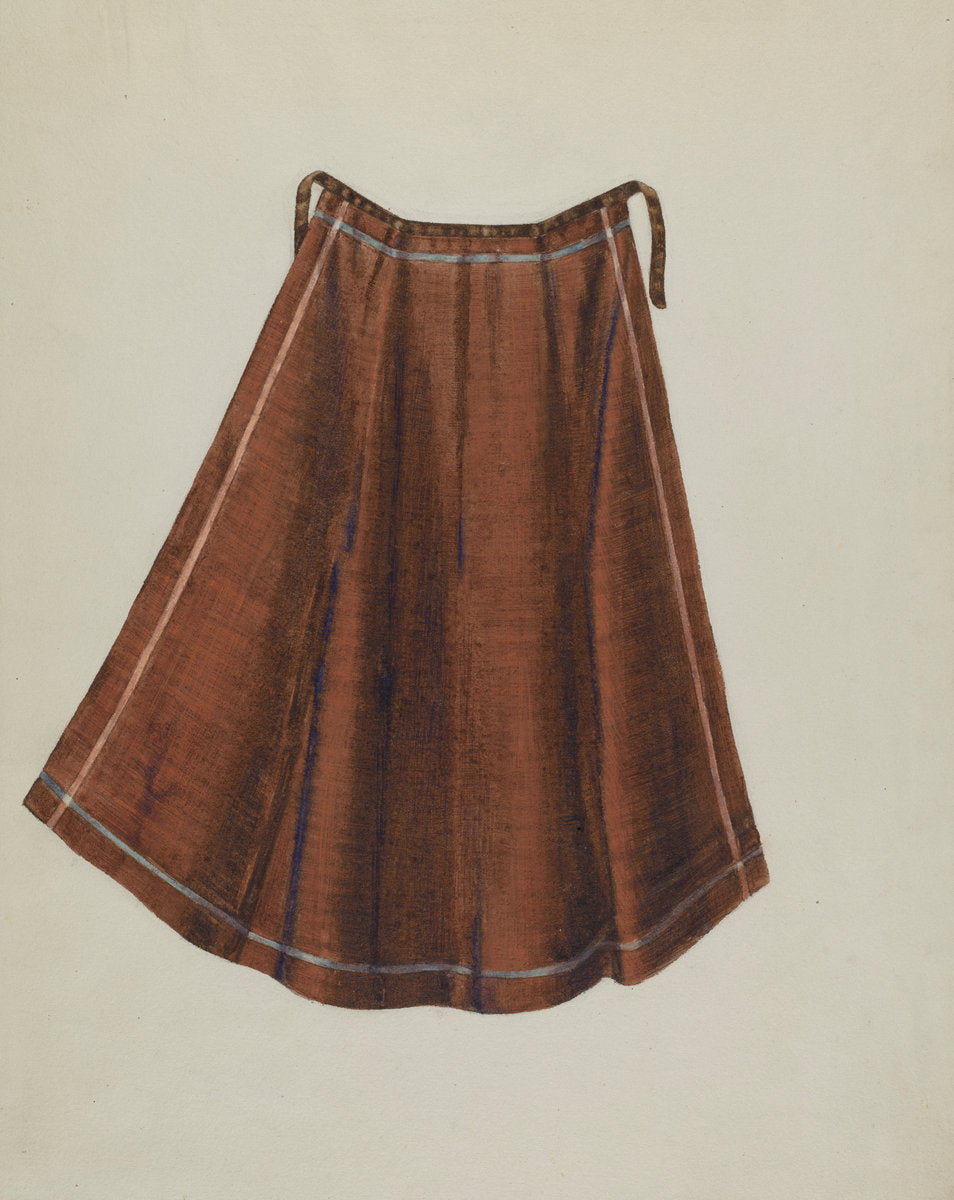 Shaker Work Apron by Lucille Chabot (American, born 1908), 16X12"(A3)Poster Print