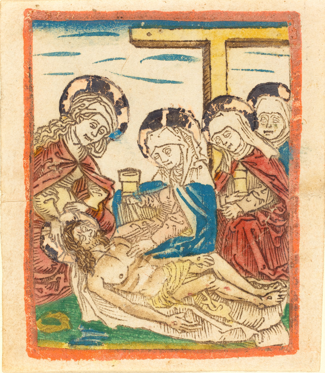 c. 1480/1490 by German 15th Century (The Lamentation), 16X12"(A3)Poster Print