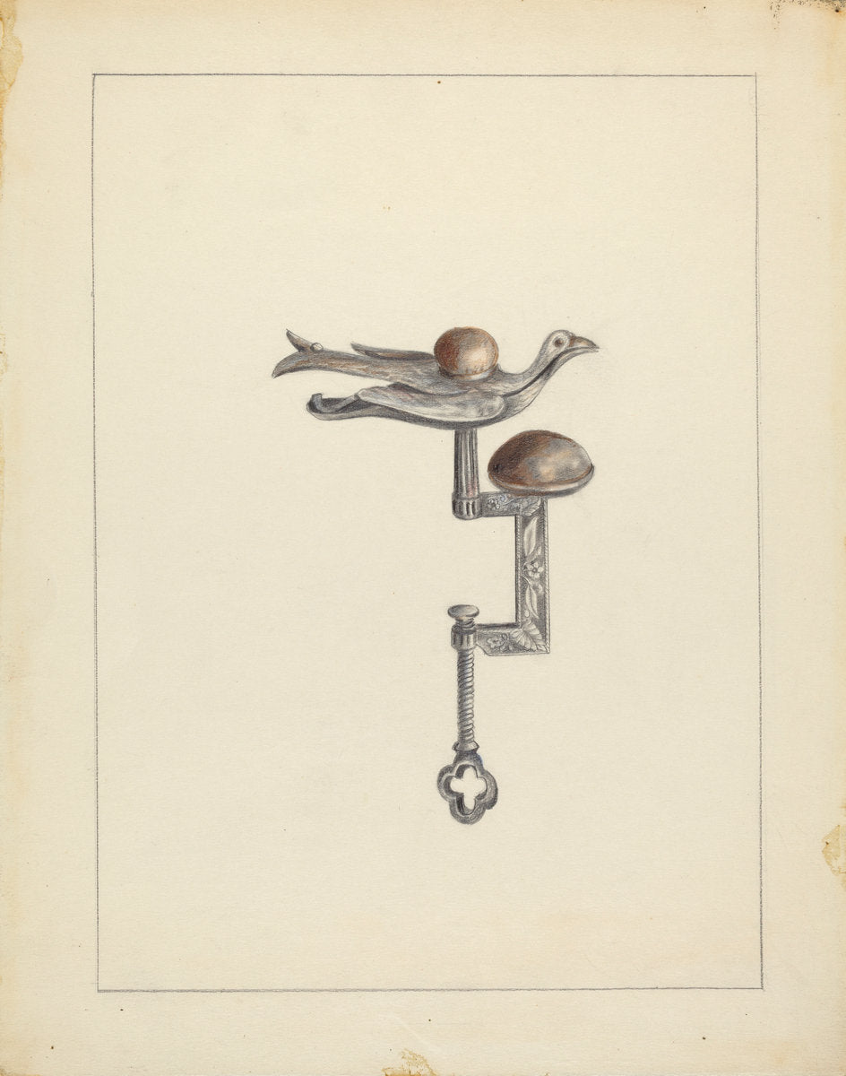 Sewing Bird by Charlotte Winter (American, active c. 1935), 16X12"(A3)Poster Print