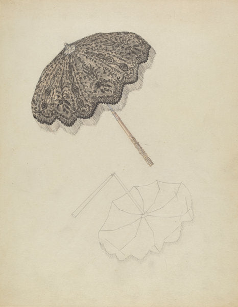 Parasol by Gladys Cook (American, active c. 1935), 16X12"(A3)Poster Print