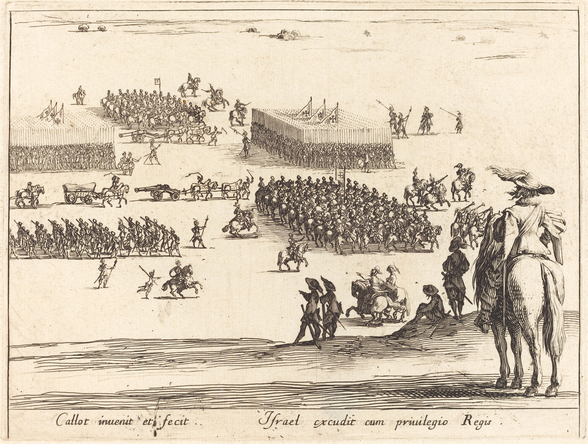 The Review by Jacques Callot (French, 1592 - 1635), 16X12"(A3)Poster Print