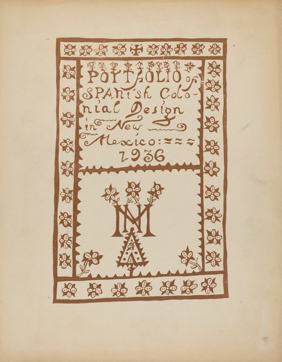 1935/1942 by American 20th Century (Tile Page for Portfolio), 16X12"(A3)Poster Print