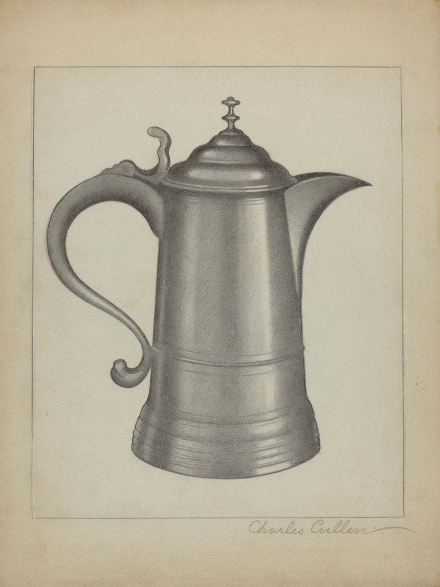 Pewter Tankard by Charles Cullen (American, active c. 1935), 16X12"(A3)Poster Print