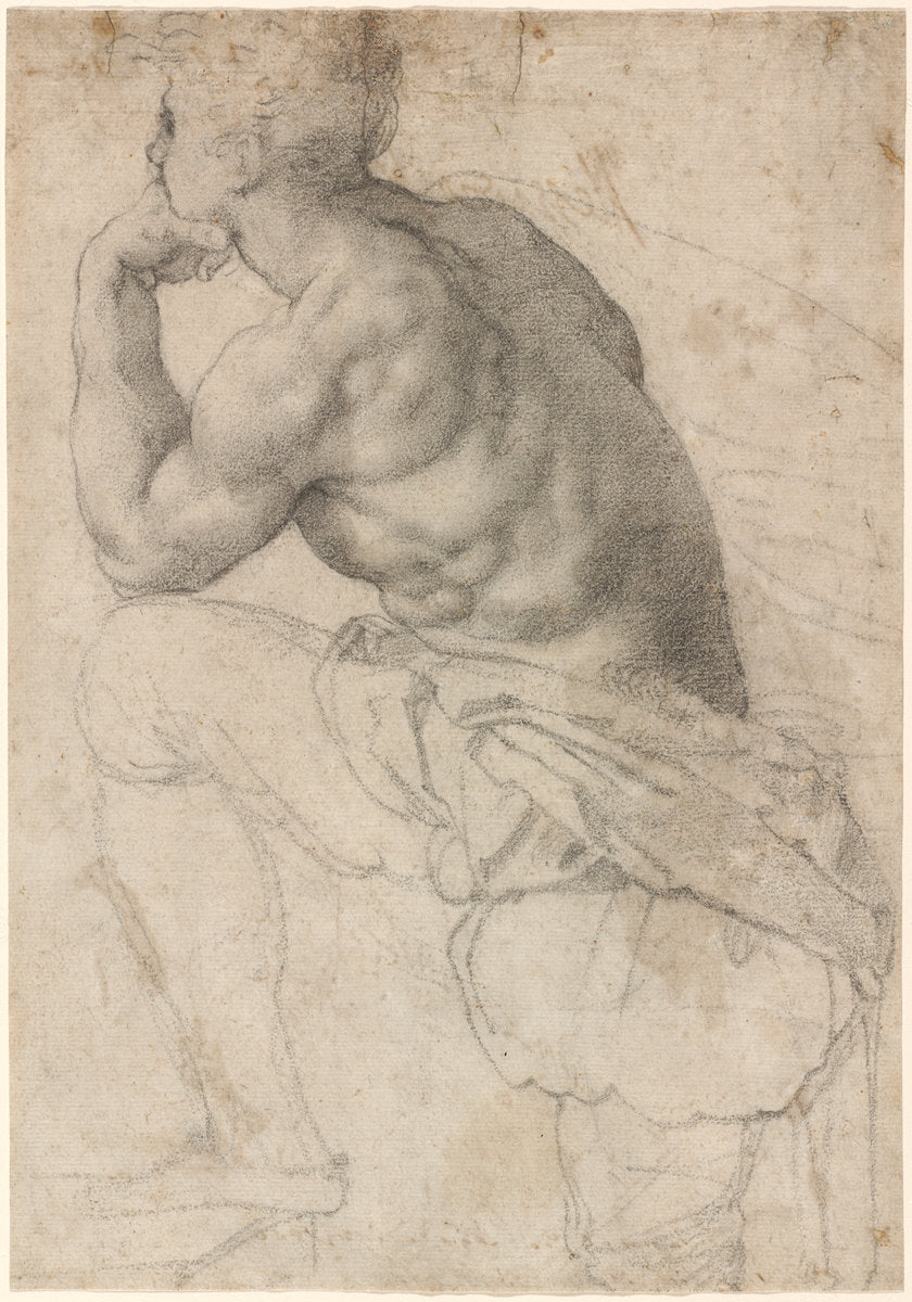 A Pearl Diver by Alessandro Allori (Florentine, 1535 - 1607), 16X12"(A3)Poster Print