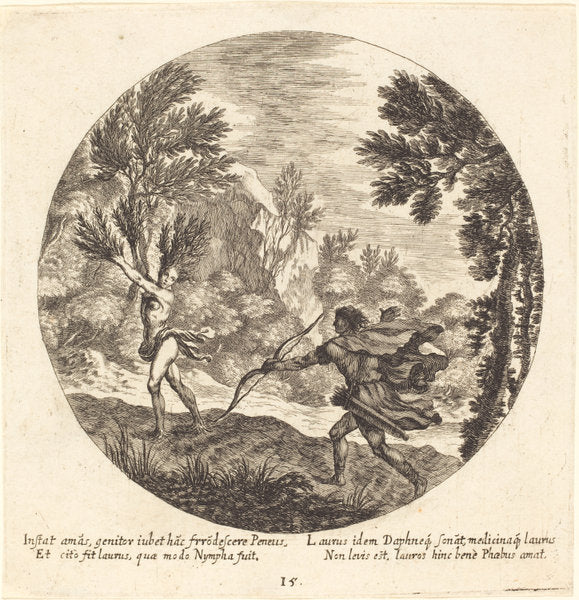 Daphne Turning to a Laurel by Georg Andreas Wolfgang, the Elder (German, 1631 - 1716), 16X12"(A3)Poster Print