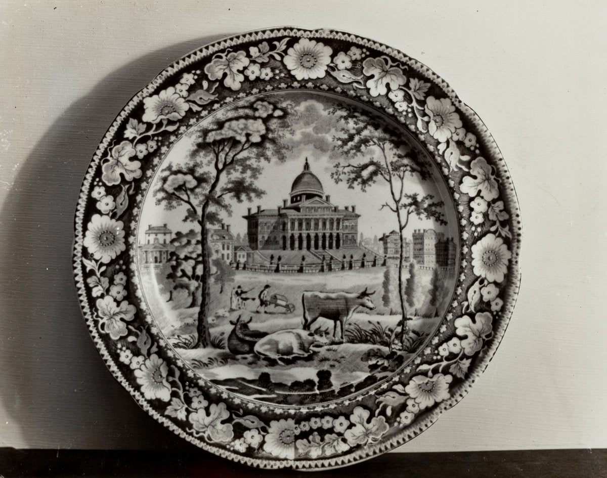 Plate - "Boston State House" by Helmut Hiatt (American, active c. 1935), 16X12"(A3)Poster Print