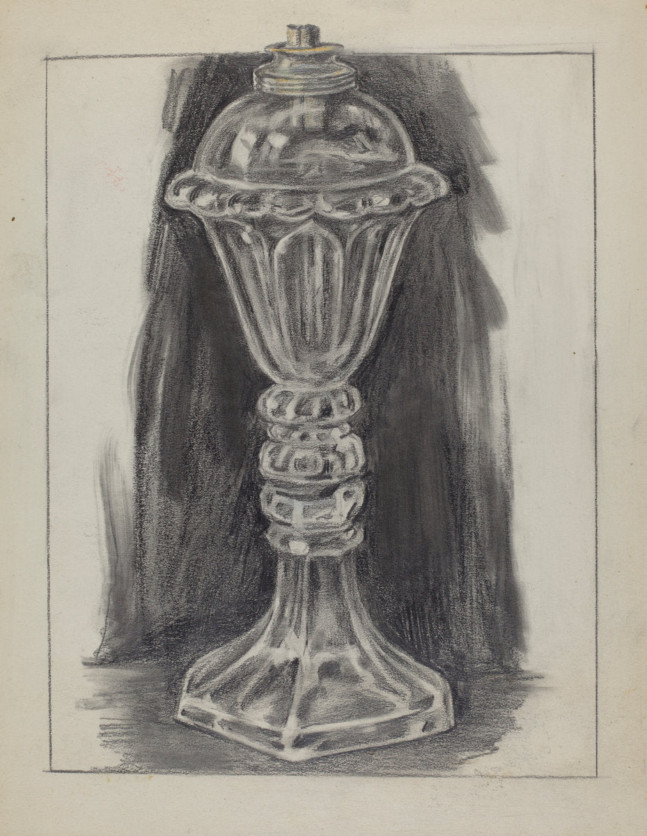 Lamp by Gilbert Sackerman (American, active c. 1935), 16X12"(A3)Poster Print