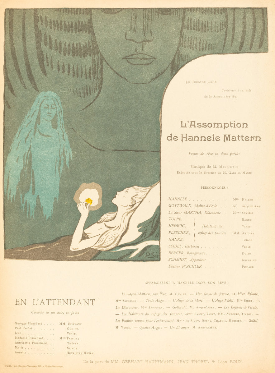L'Assomption de Hannele Mattern; En l'attendant by Paul Sérusier (French, 1863 - 1927), 16X12"(A3)Poster Print