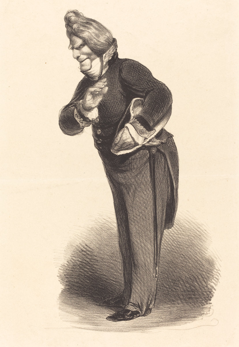 Amiral Verhuel by Honoré Daumier (French, 1808 - 1879), 16X12"(A3)Poster Print