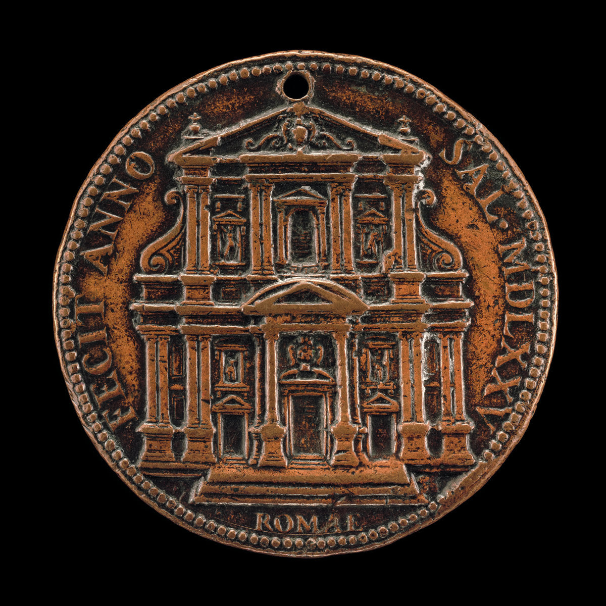 Opening for Worship of the Chiesa del Gesù, Rome by Giovanni Vincenzo Melone (Italian, active 1571 - 1589), 16X12"(A3)Poster Print