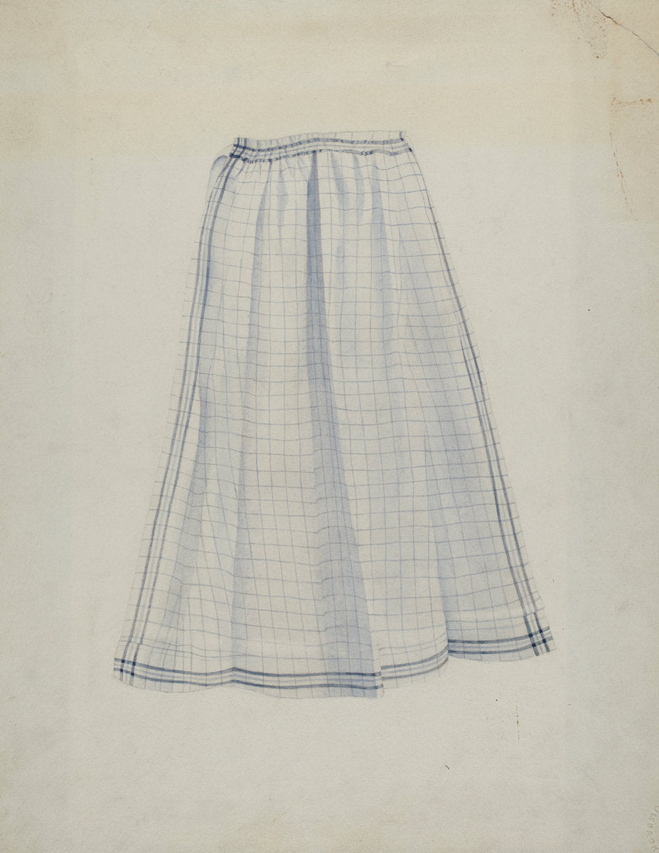 Shaker Work Apron by Joseph Goldberg (American, active c. 1935), 16X12"(A3)Poster Print