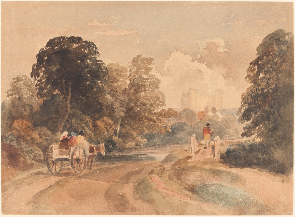 Landscape by Peter De Wint (British, 1784 - 1849), 16X12"(A3)Poster Print