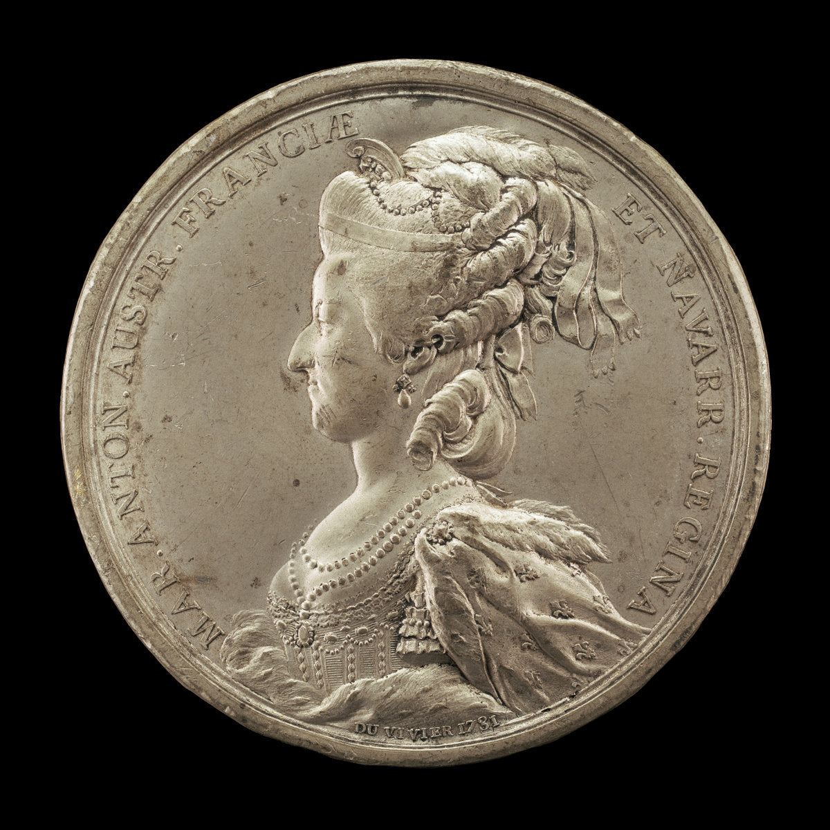 Marie-Antoinette, 1755-1793, Queen of France 1774 by Benjamin Duvivier (French, 1730 - 1819), 16X12"(A3)Poster Print