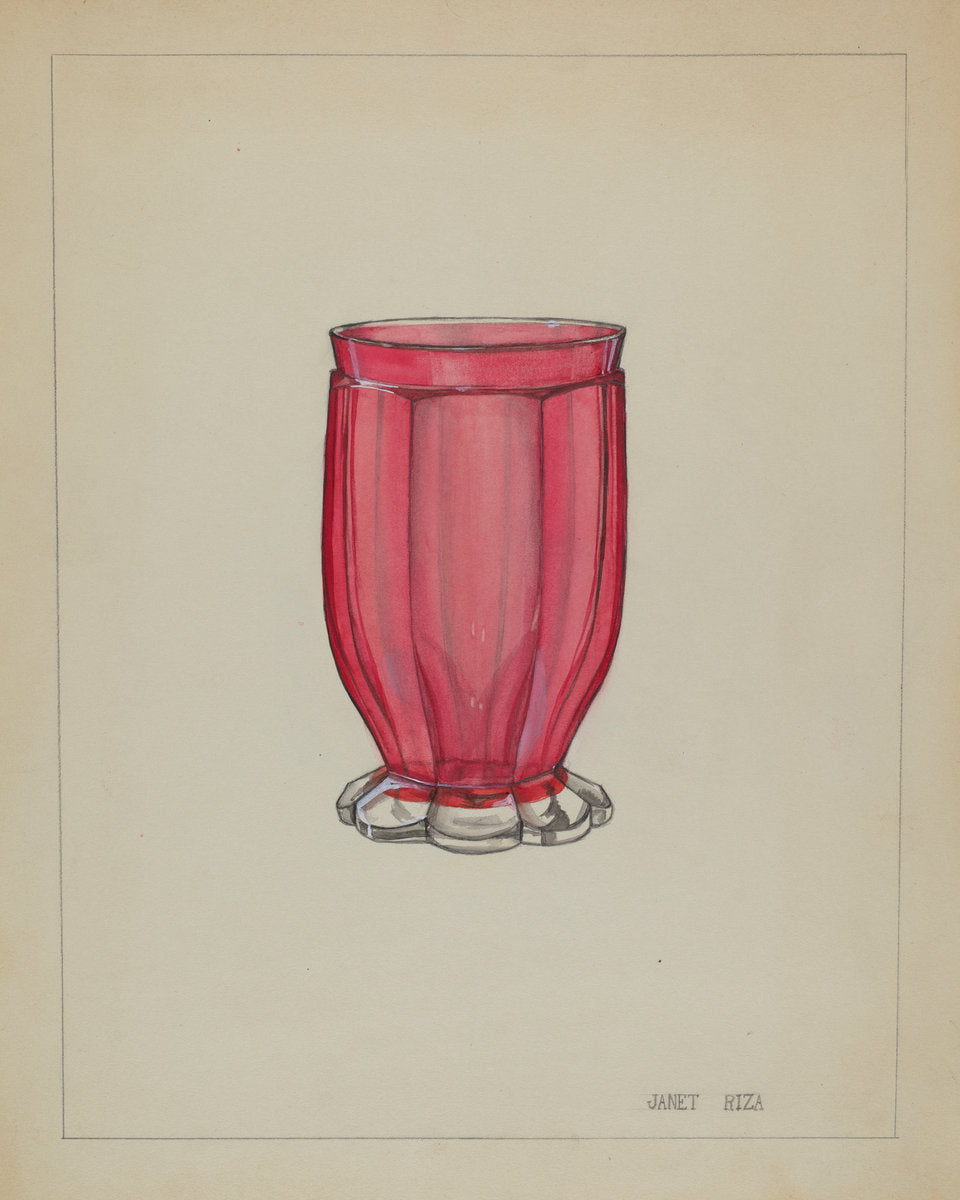 Tumbler by Janet Riza (American, active c. 1935), 16X12"(A3)Poster Print