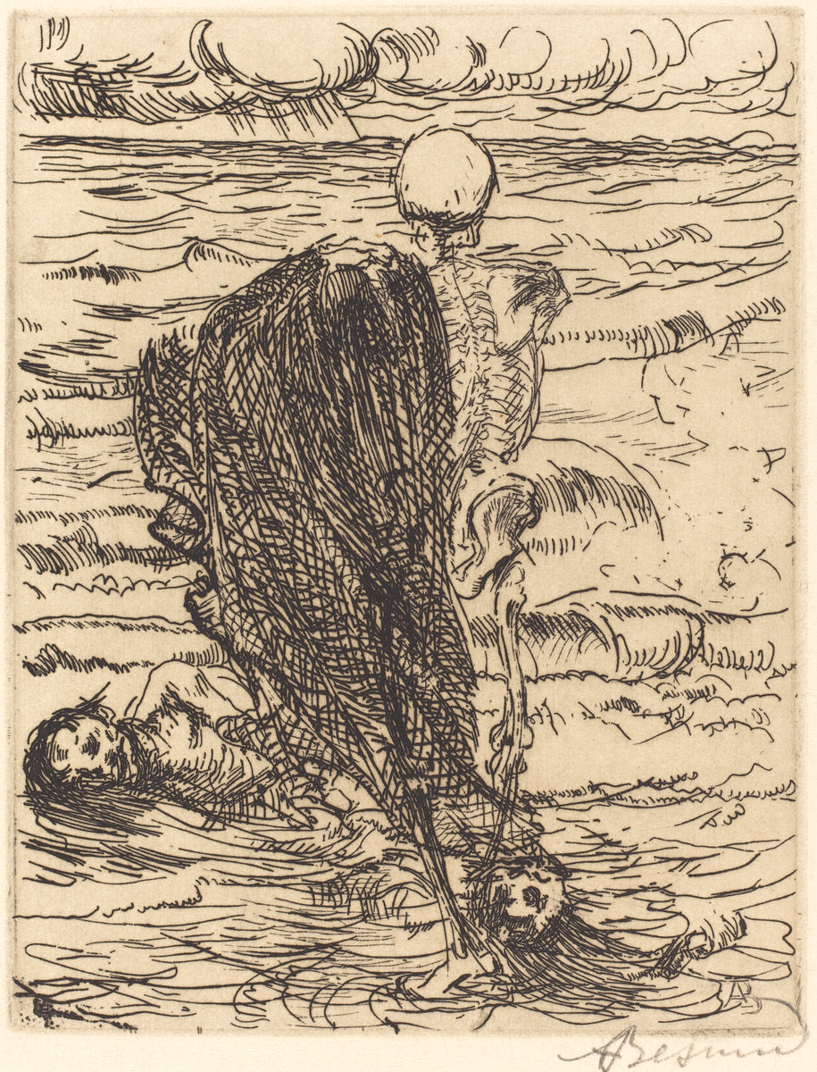 The Haul (Le coup de filet) by Albert Besnard (French, 1849 - 1934), 16X12"(A3)Poster Print